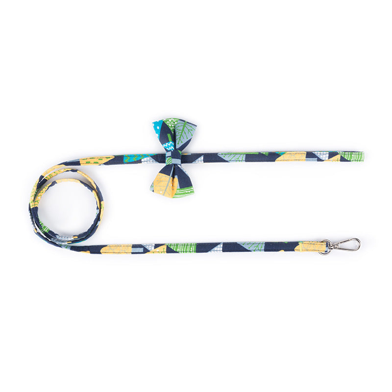 Patterned Cotton Dog Leash for Stylish Everyday Walks