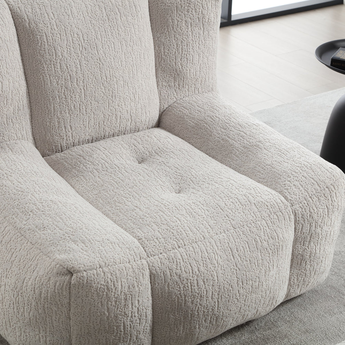 Memory Foam Bean Bag Chair Set with Matching Footstool
