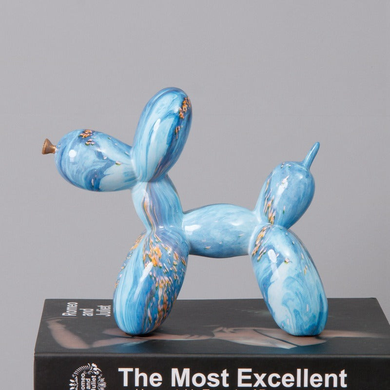 Balloon Dog Resin Sculpture for Colorful Modern Decor