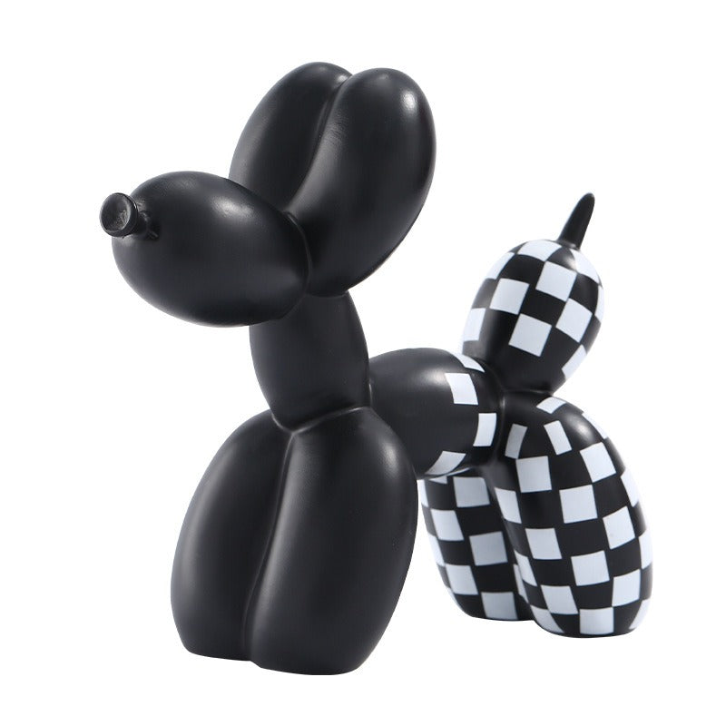 Balloon Dog Resin Sculpture for Colorful Modern Decor