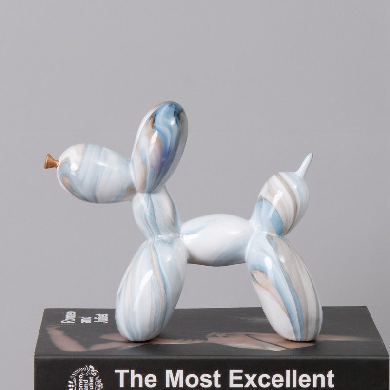 Balloon Dog Resin Sculpture for Colorful Modern Decor
