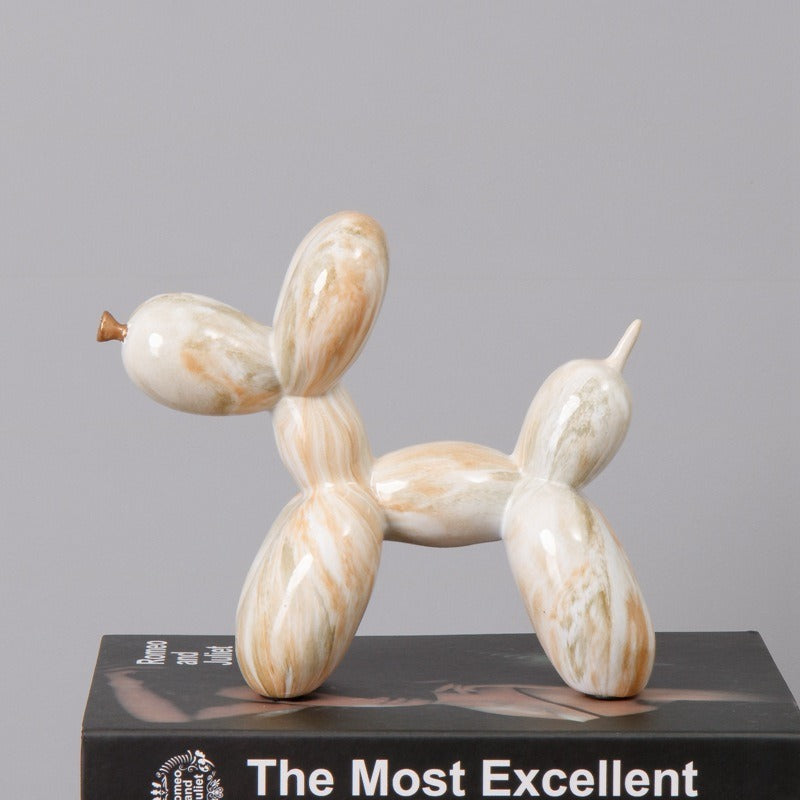 Balloon Dog Resin Sculpture for Colorful Modern Decor