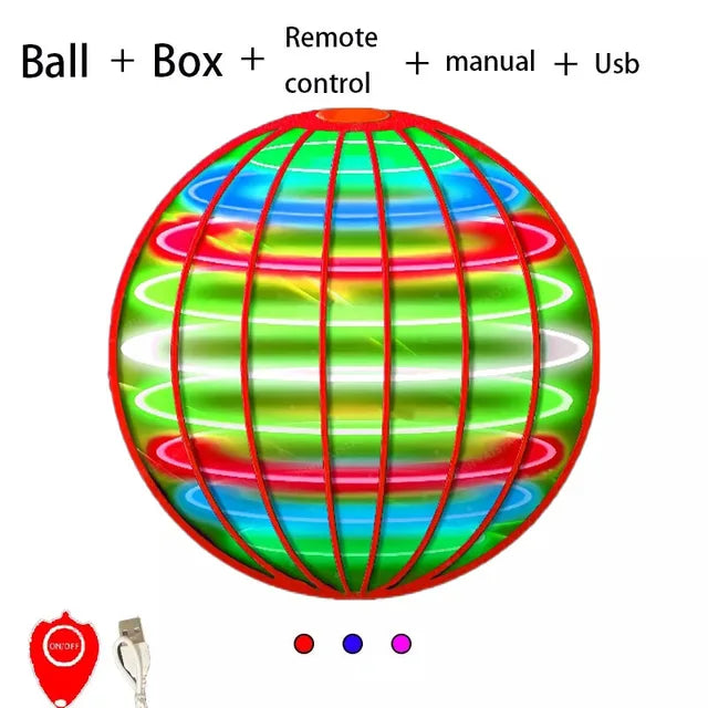 LED Flying Ball Toy With Automatic Return & Hover Play