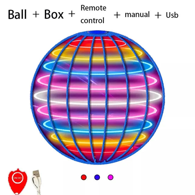 LED Flying Ball Toy With Automatic Return & Hover Play