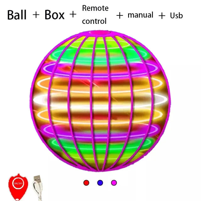 LED Flying Ball Toy With Automatic Return & Hover Play