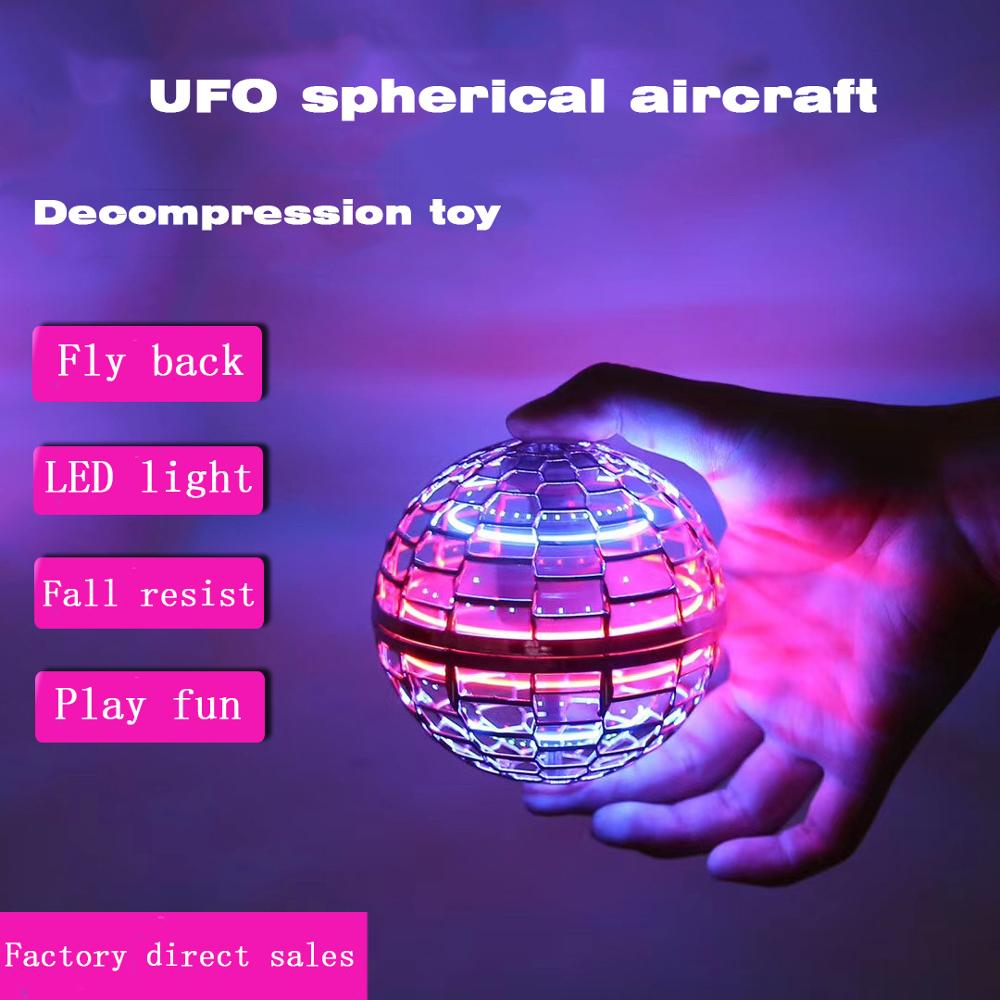 LED Flying Spinner Boomerang Toy for Indoor Tricks at Night
