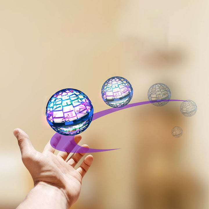Rechargeable Flying Spinner Toy with RGB Boomerang Flight