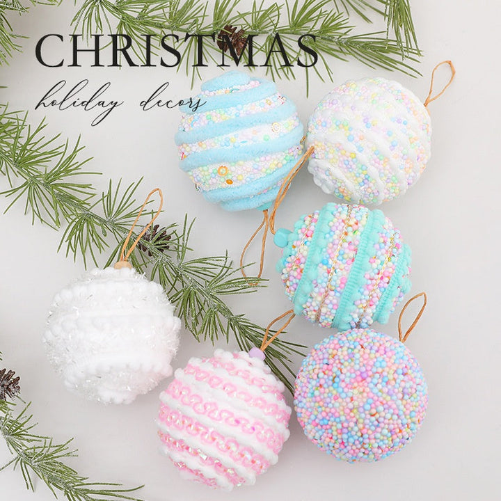 Pastel Foam Christmas Tree Ornaments for Playful Decor