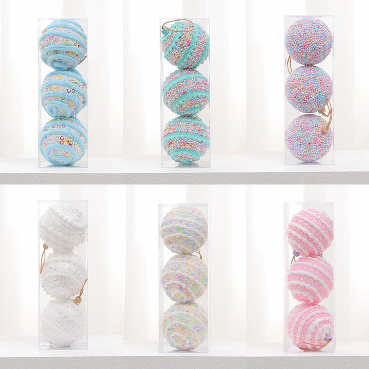 Pastel Foam Christmas Tree Ornaments for Playful Decor