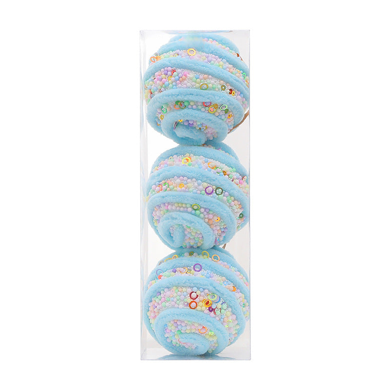 Pastel Foam Christmas Tree Ornaments for Playful Decor