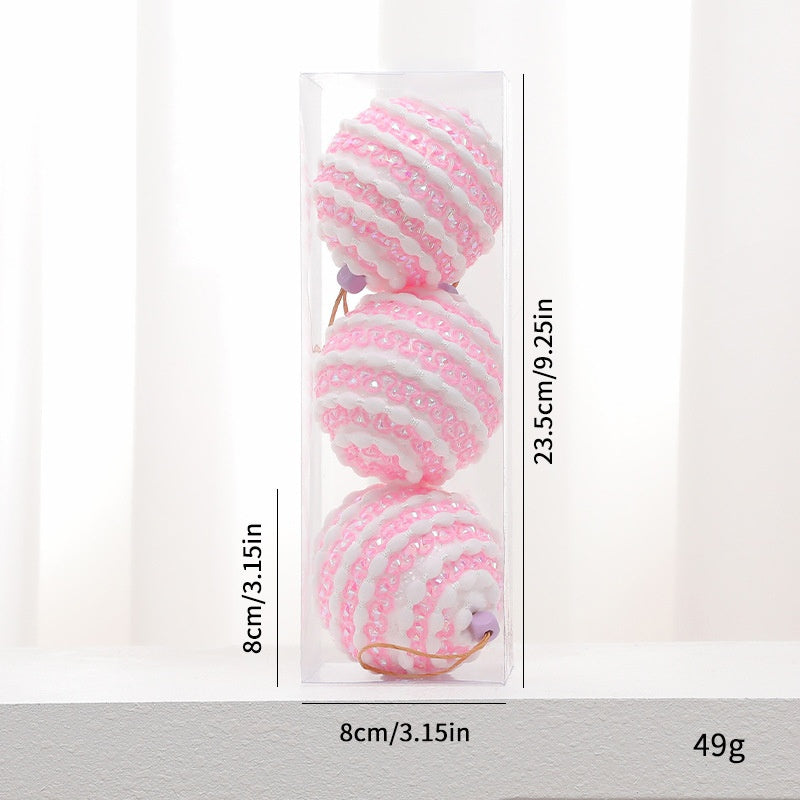 Pastel Foam Christmas Tree Ornaments for Playful Decor