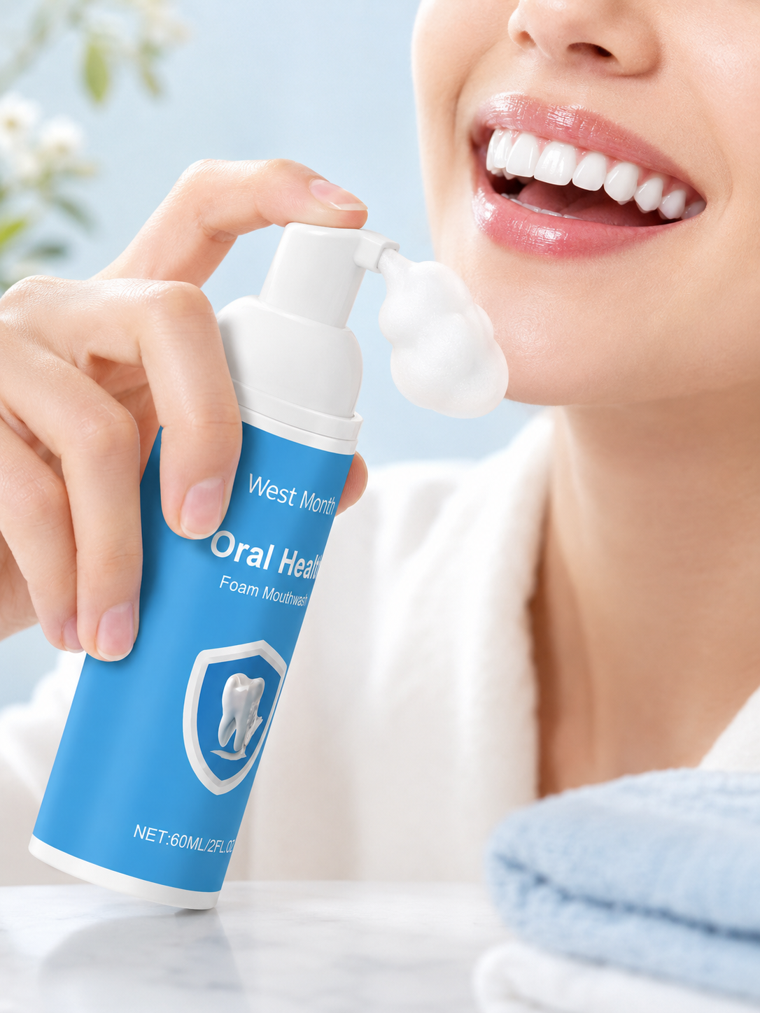 Foaming Mouthwash — Brighter, Cleaner Teeth in 2 Weeks