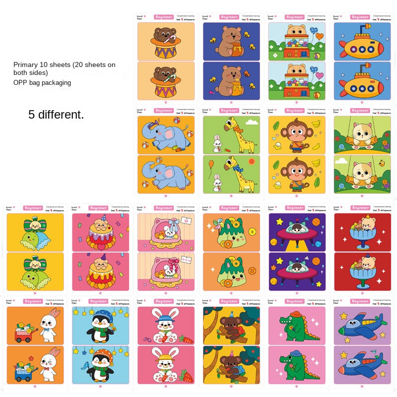 Spot the Difference Cards for Focus Practice Ages 3-6