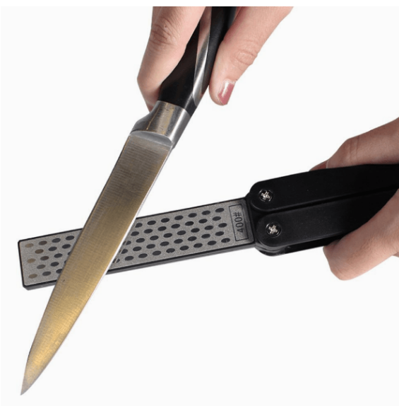 Foldable Pocket Diamond Knife Sharpener for Camping