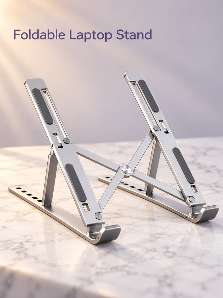 Foldable Aluminum Laptop Stand for Desk and Travel