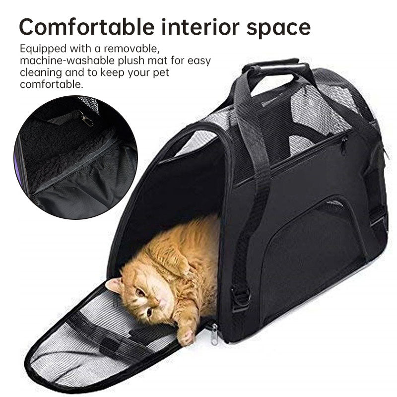 Foldable Pet Carrier Bag for Easier Small-Pet Travel