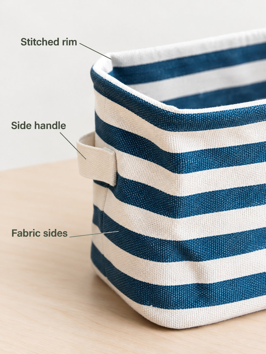 Foldable Fabric Storage Bin for Toys and Desktop Clutter