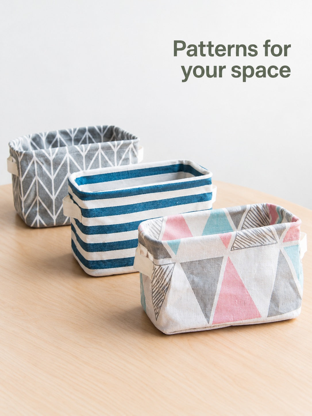 Foldable Fabric Storage Bin for Toys and Desktop Clutter