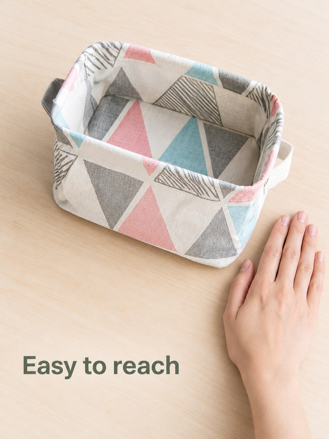 Foldable Fabric Storage Bin for Toys and Desktop Clutter