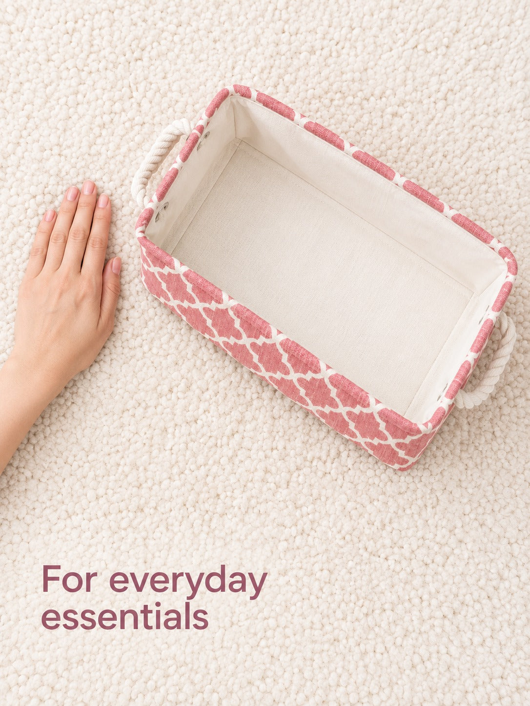 Foldable Fabric Storage Cube Basket for Nursery Toys