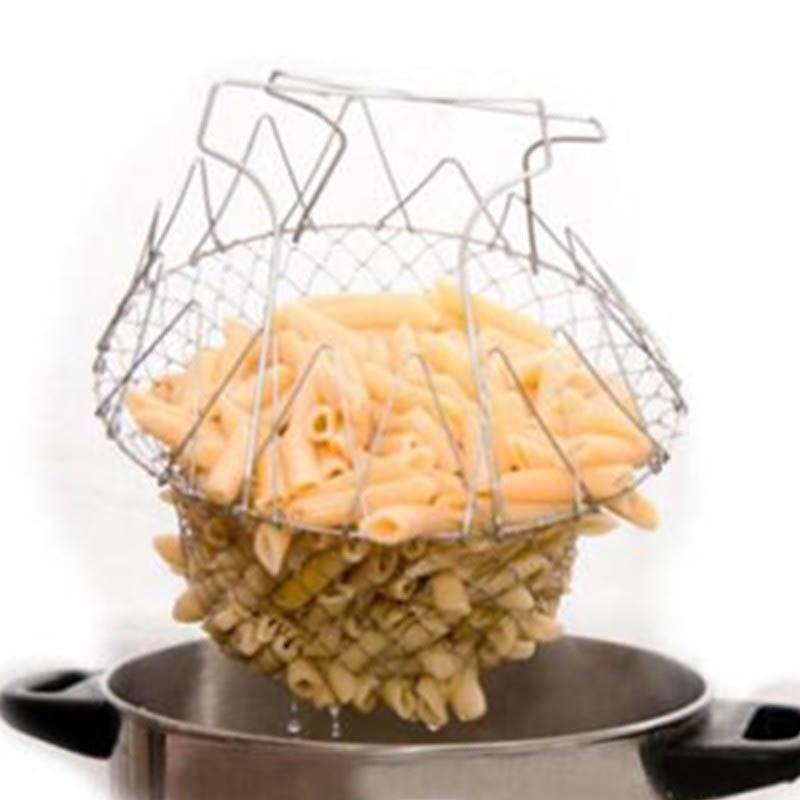 Foldable Steamer Strainer Basket for Pots and Pans