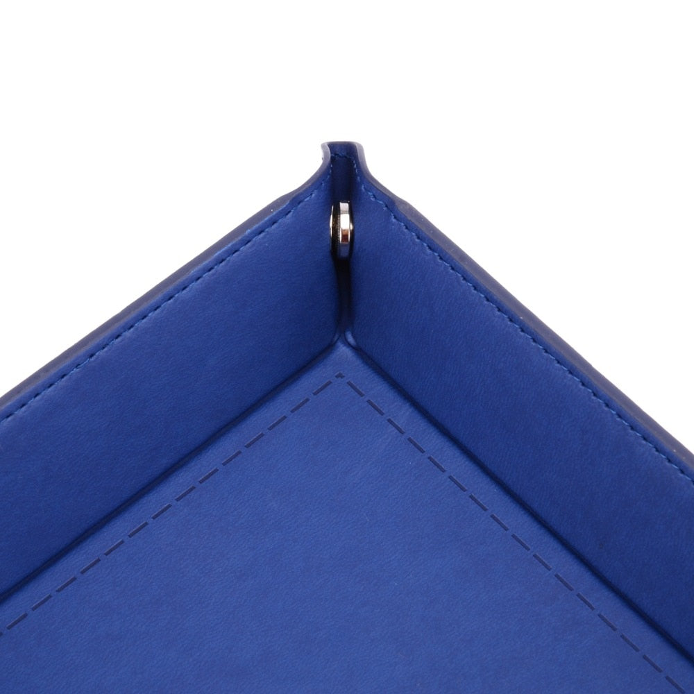 Foldable PU Leather Dice Tray and Key Organizer Box