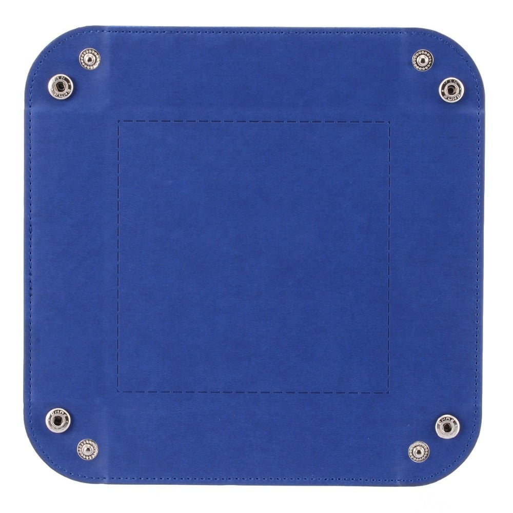 Foldable PU Leather Dice Tray and Key Organizer Box