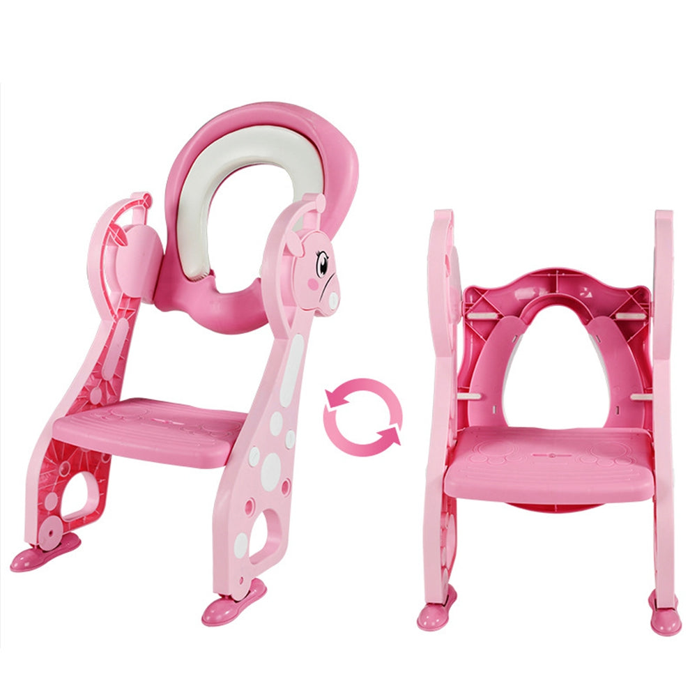 Folding Potty Training Seat with Step Ladder for Toddlers