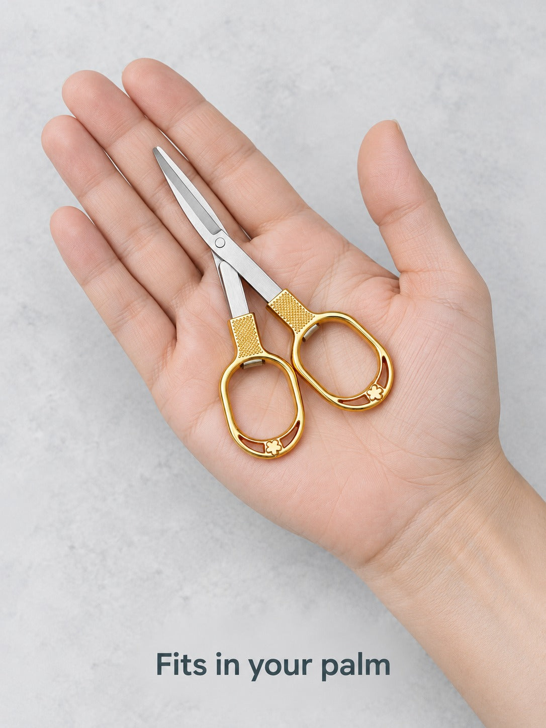 Folding Fishing Line Scissors with Keyring Loop for Anglers