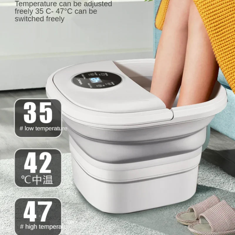 Folding Foot Spa with Bubble Massage and Heat