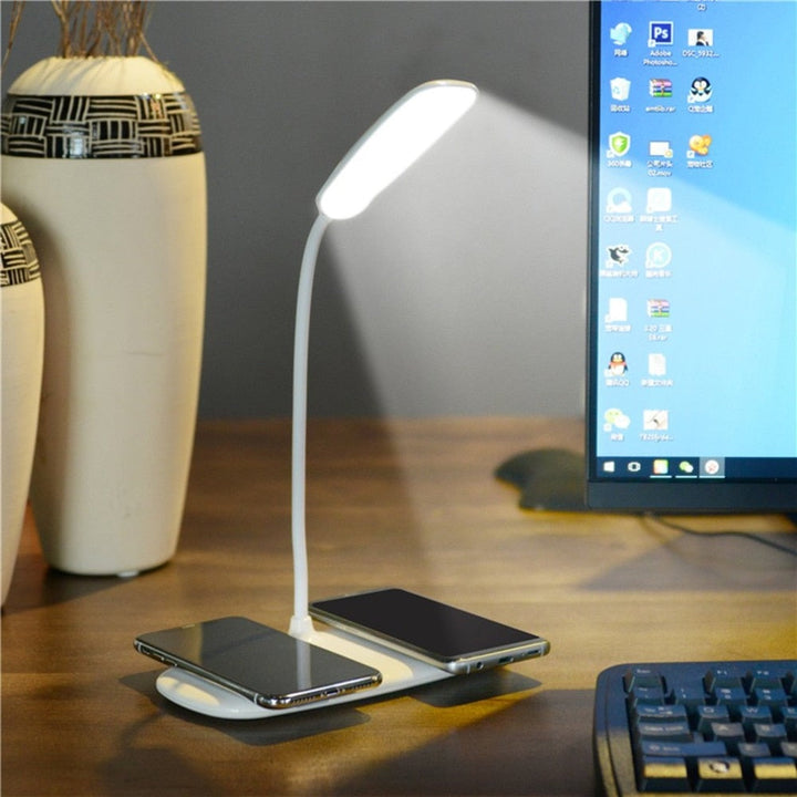 Folding LED Desk Lamp With Wireless Phone Charging