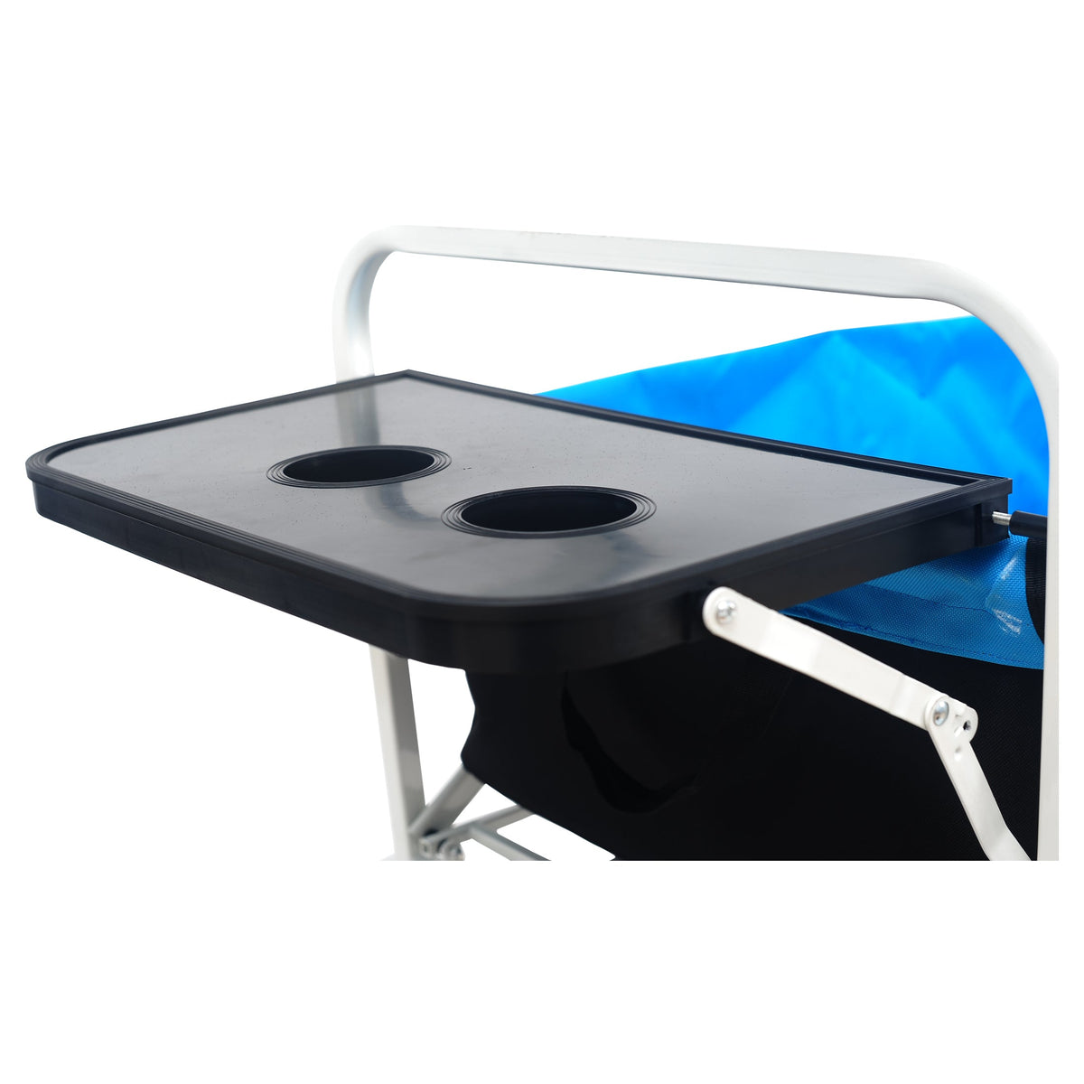 Folding Beach Wagon Cart with Drink Tray for Sand & Grass