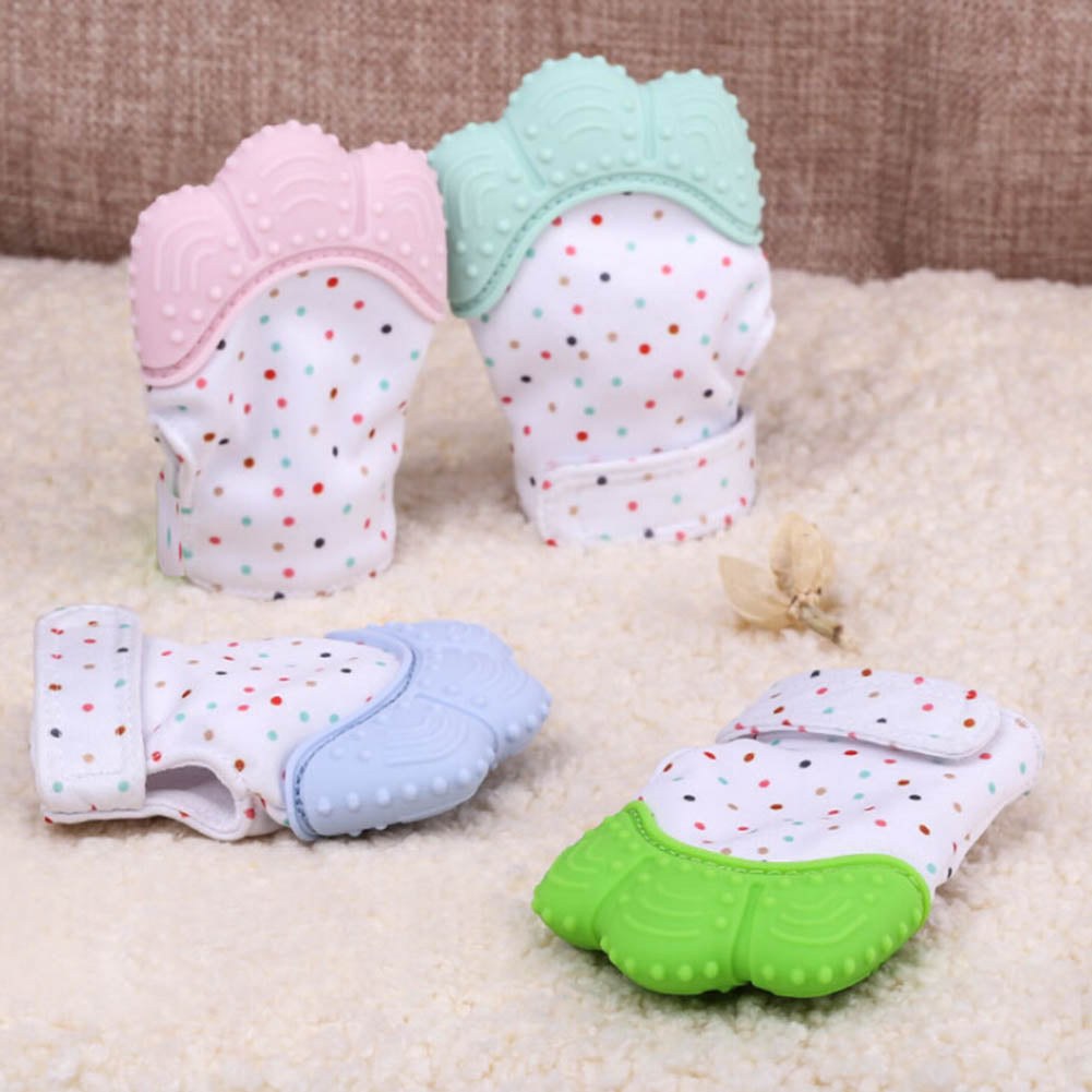 Silicone Baby Teething Mitten for Soothing Sore Gums