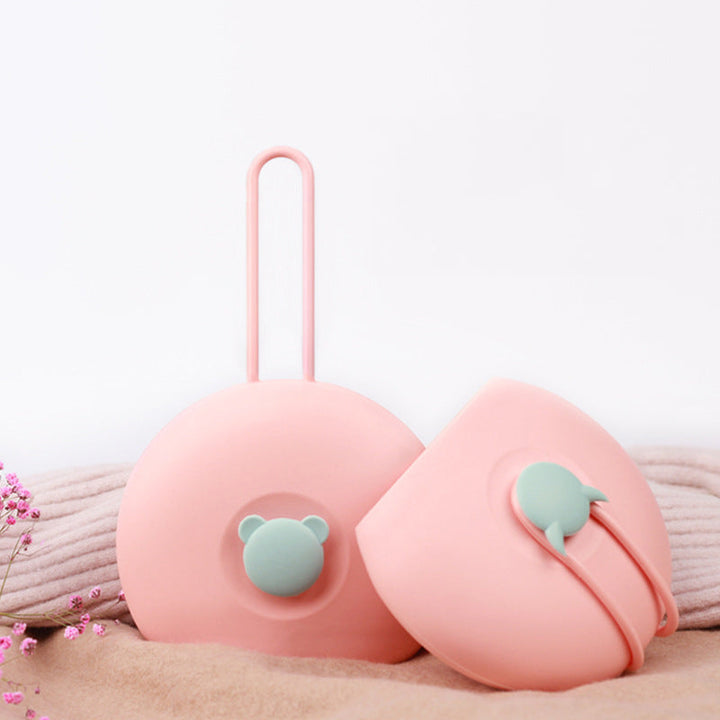 Silicone Hot Water Bag for Period Cramps, Portable