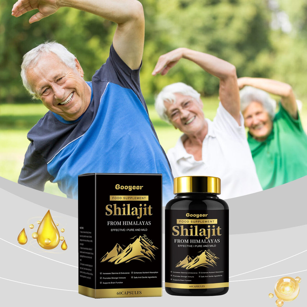 Himalayan Shilajit Capsules for Stamina and Daily Energy