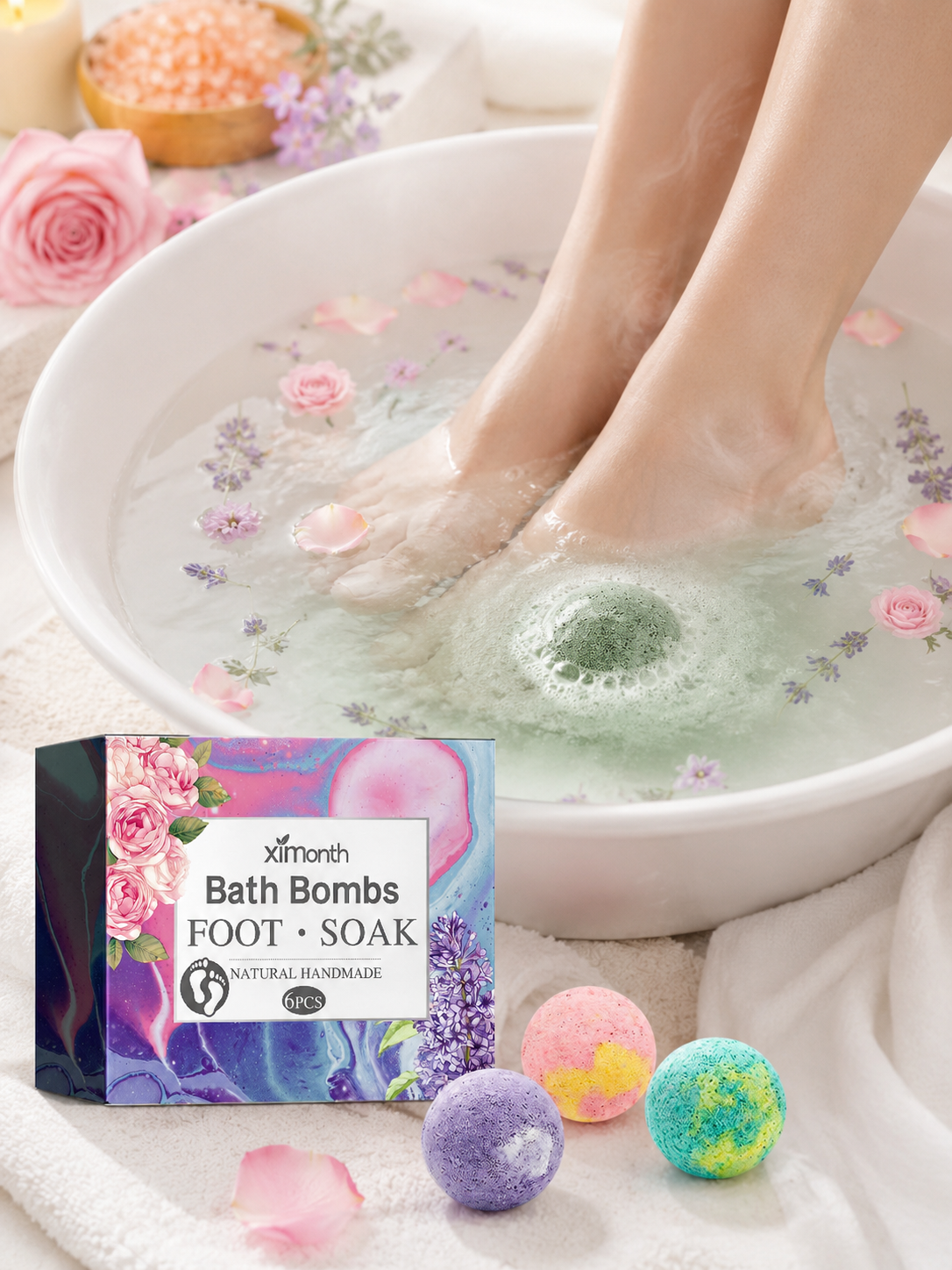 Natural Foot Bath Bombs — Soothe Tired Feet & Soften