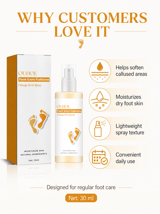 Foot Callus Spray — Smoother, Healthier Heels in One