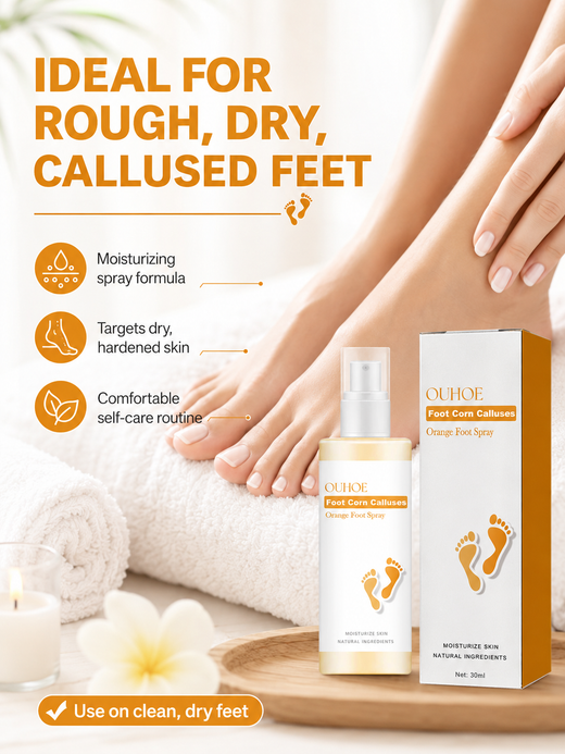 Foot Callus Spray — Smoother, Healthier Heels in One