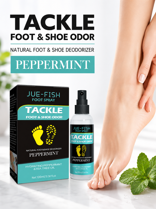 Foot Odor Spray — Natural Peppermint & Tea Tree Freshness
