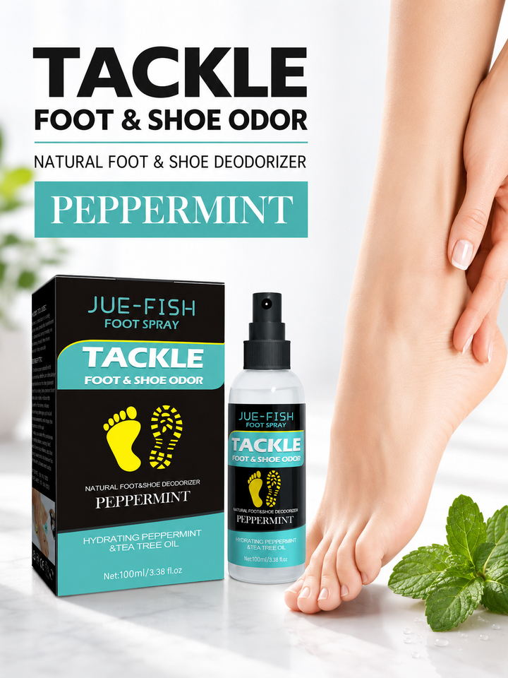 Foot Odor Spray — Natural Peppermint & Tea Tree Freshness