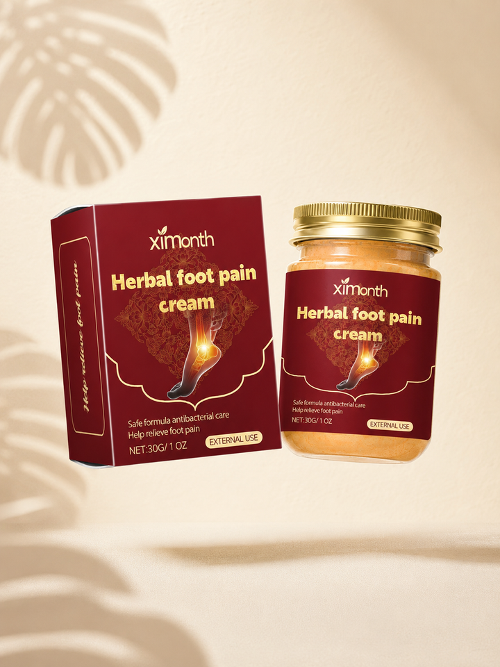 Herbal Foot Pain Relief Cream — Soothing Warmth for Tired Feet