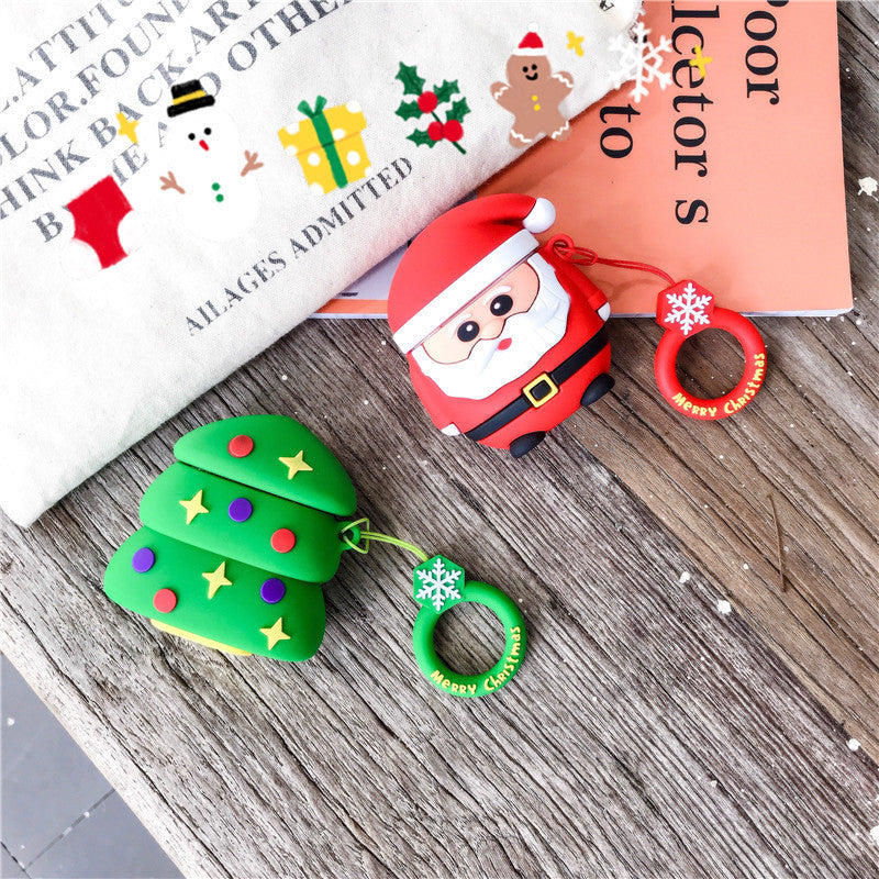 Cute Christmas AirPods 2 Case Cover with 3D Silicone Design