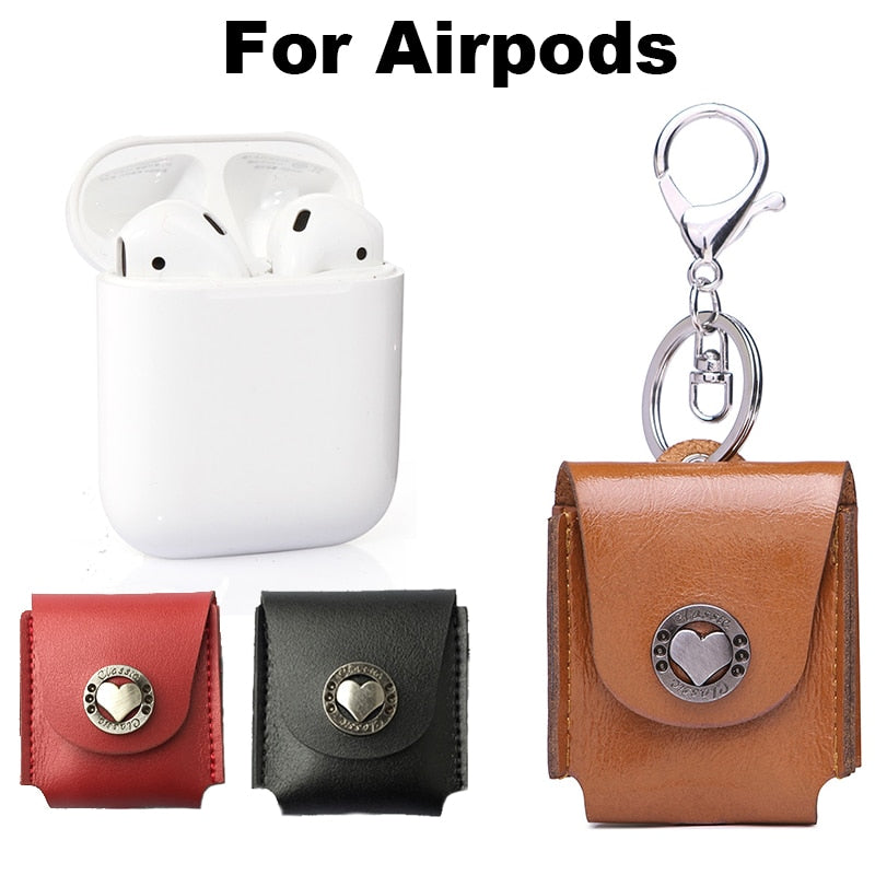 Genuine Leather AirPods Case Cover with Scratch Guard