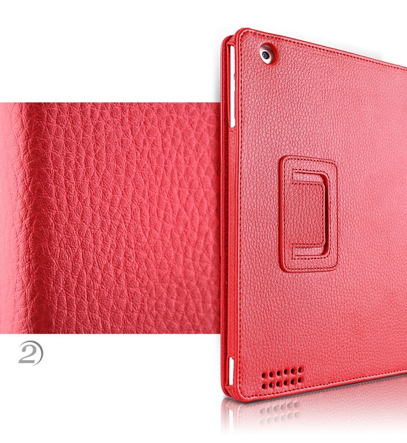 iPad 2, 3 and 4 Folio Case with Stand and Auto Sleep