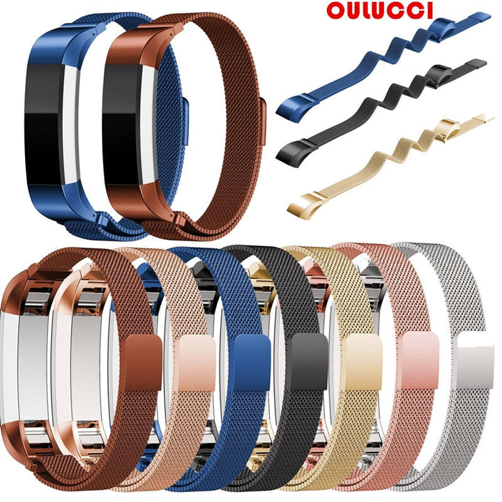 Stainless Steel Milanese Loop Band for Fitbit Alta HR