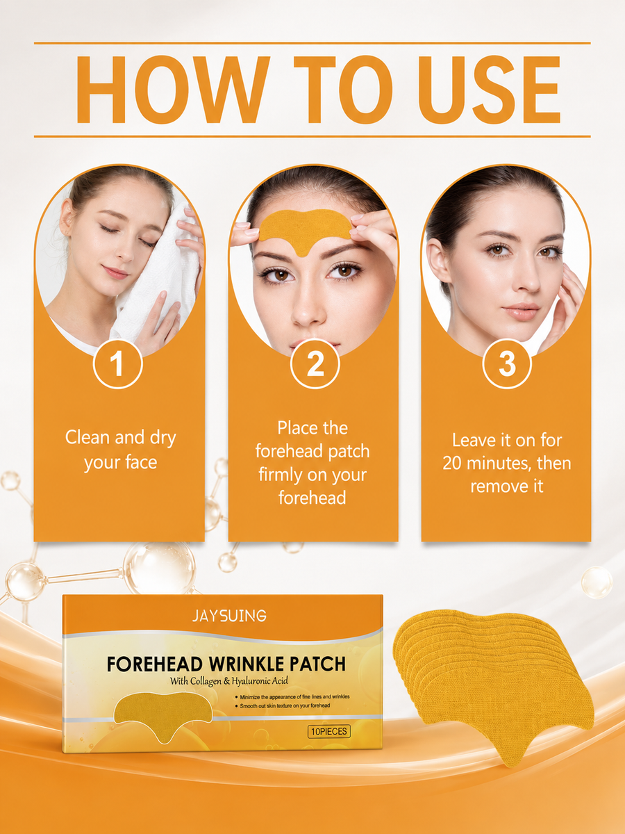 Forehead Wrinkle Patch — Collagen & Hyaluronic Acid Rejuvenation