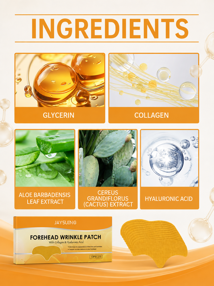 Forehead Wrinkle Patch — Collagen & Hyaluronic Acid Rejuvenation