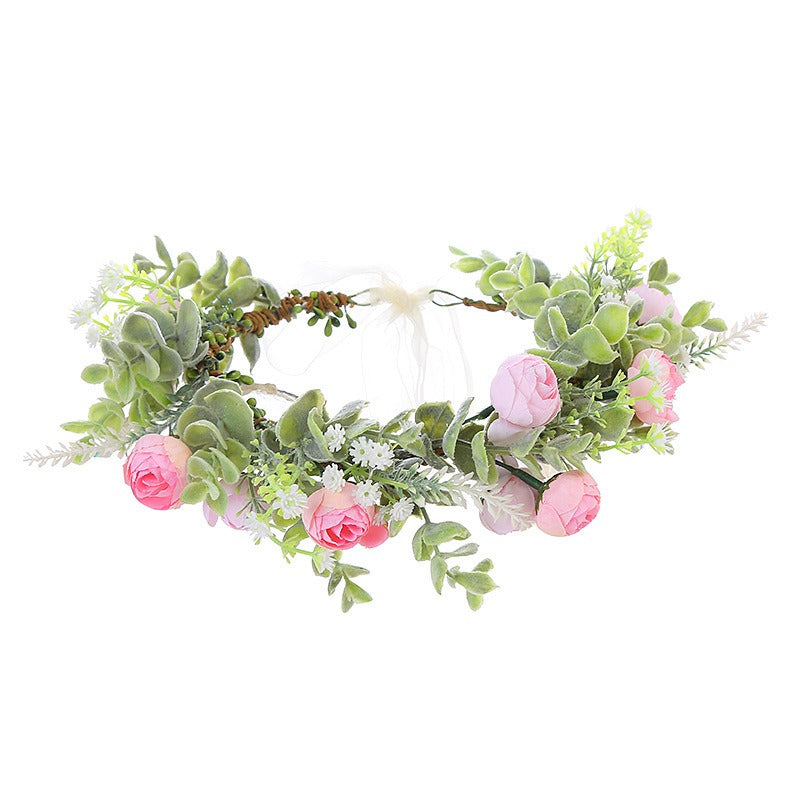 Forest Bridal Flower Crown Headband for Weddings & Beach