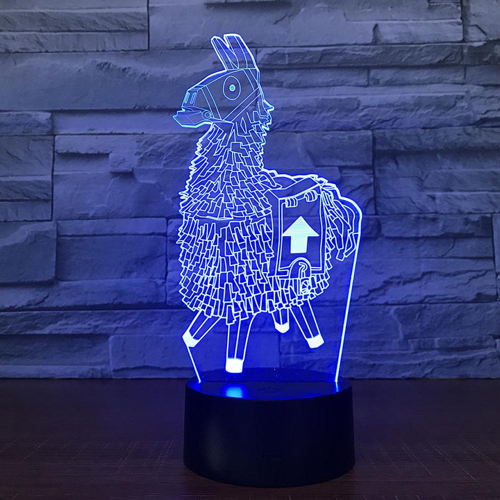 Fortnite Loot Llama Night Light, 7 Color Mood Lamp