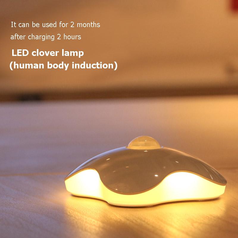 Clover Motion Sensor Night Light: Hands-Free Warm Glow